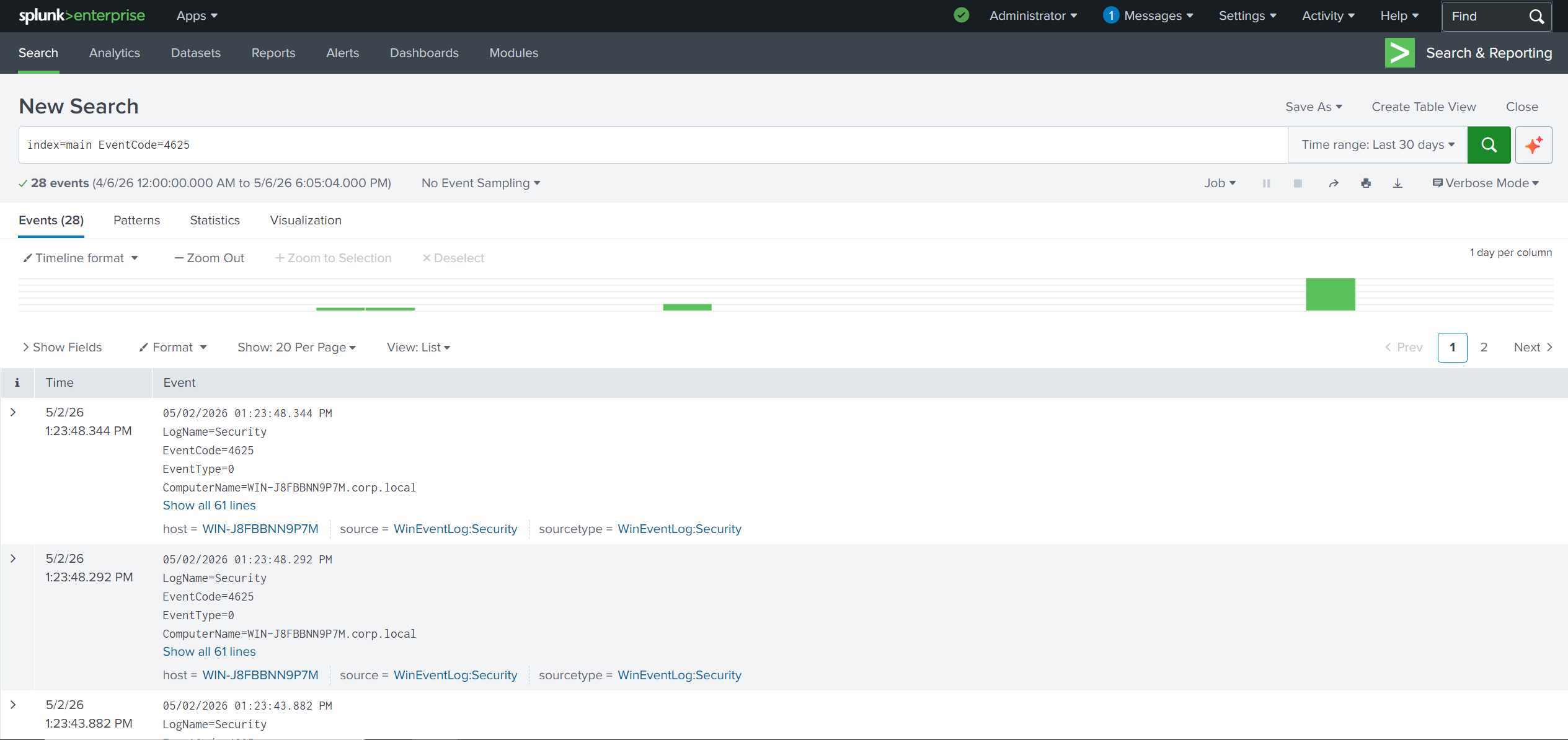 Splunk Log Ingestion